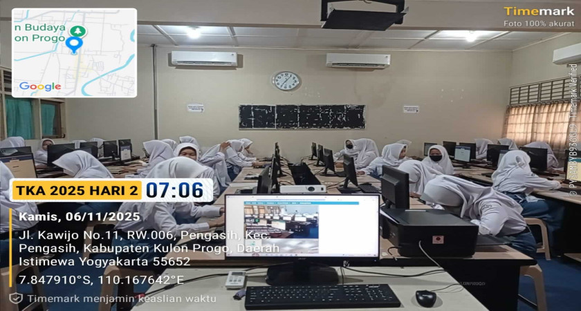 SMK Negeri 1 Pengasih Laksanakan TKA 2025 Gelombang 2 Hari Terakhir (06/11/2025)