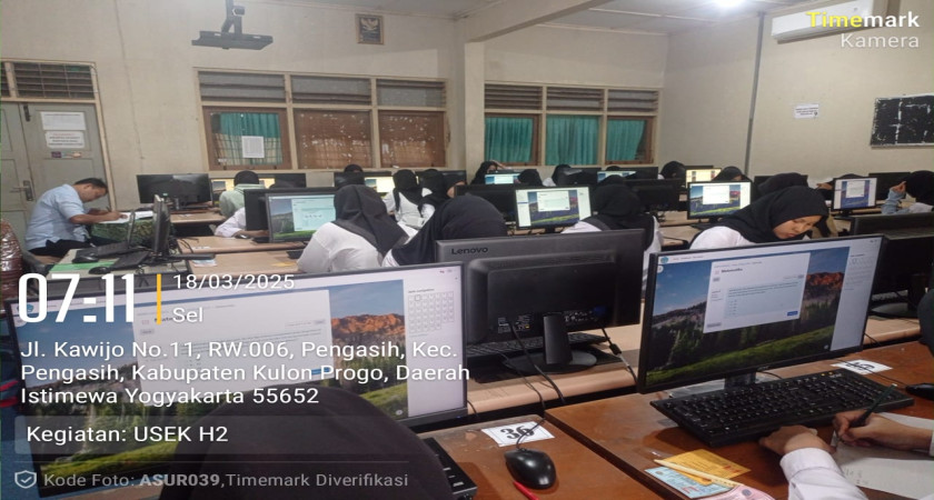 Ujian Sekolah Tahun Pelajaran 2024/2025 SMK Negeri 1 Pengasih Memasuki Hari Kedua