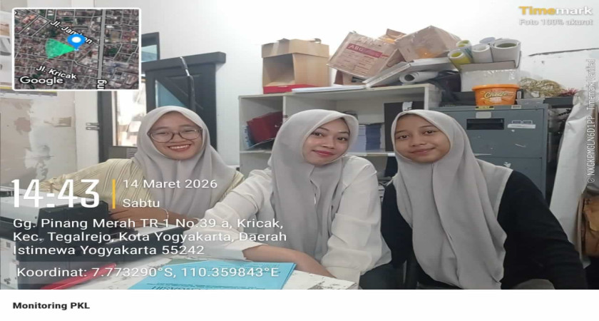 Monitoring PKL Siswa DKV di Imagination Photobook Yogyakarta (14/03/2026)