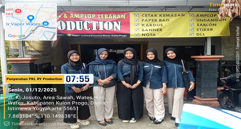 Penyerahan PKL di RY Production (01/12/2025)