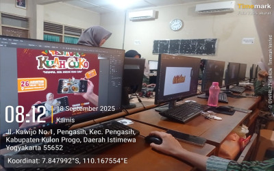 Jurnal Harian: Kegiatan Mengajar Produktif di Jurusan XII DKV1 dan XII DKV2 (18/09/2025)