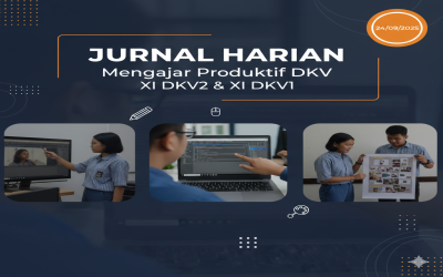 Jurnal Harian: Kegiatan Mengajar Produktif di Jurusan XII DKV2 dan XII DKV1 (24/09/2025)