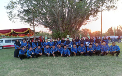 Upacara Penurunan Bendera Merah Putih HUT ke-80 RI di Alun-Alun Kulon Progo